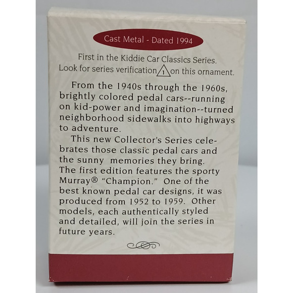 Hallmark Keepsake - Murray Champion - 1st - 1994 - Picture 2 of 16